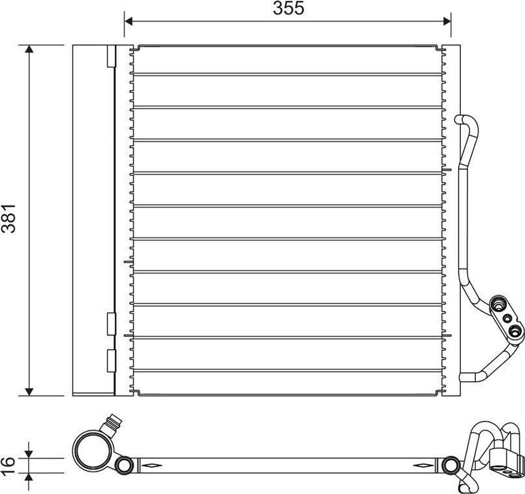 VALEO 822741 Kondensator Klimaanlage Klimakondensator für SMART CITY-COUPE (450) +Trockner