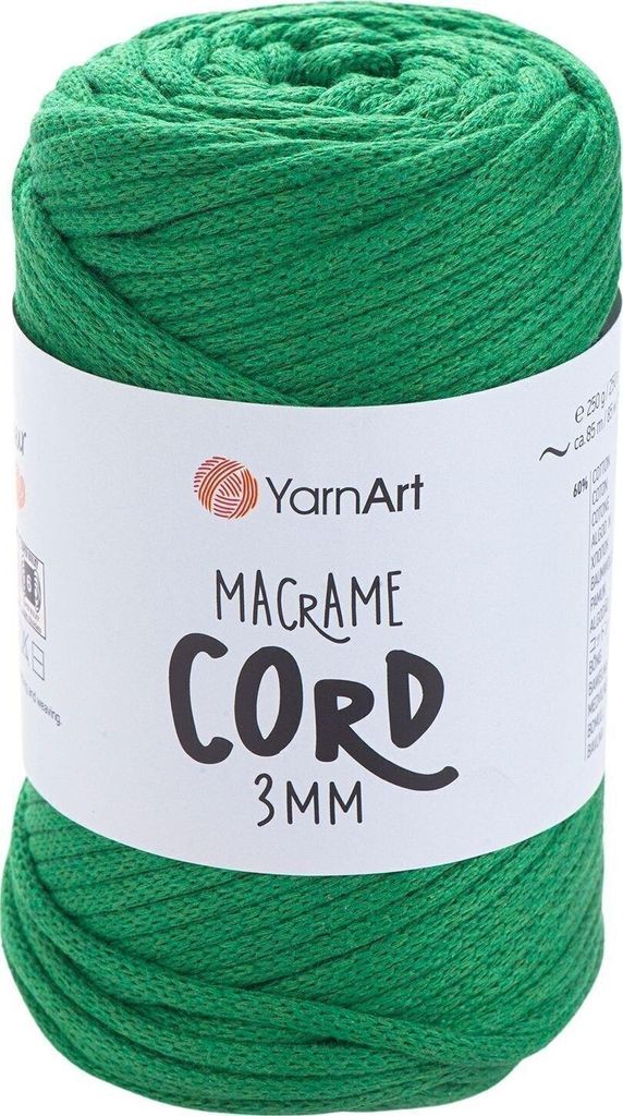 Yarn Art Macrame Cord 3 mm 85 m 759 Dark Green Schnur Produktbild 