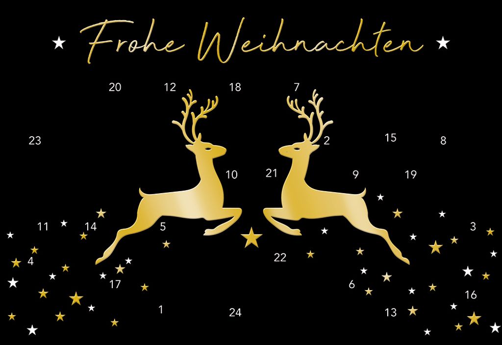 Advent - Glückwunschkarte im Format 11,5 x 17 cm mit Briefumschlag
