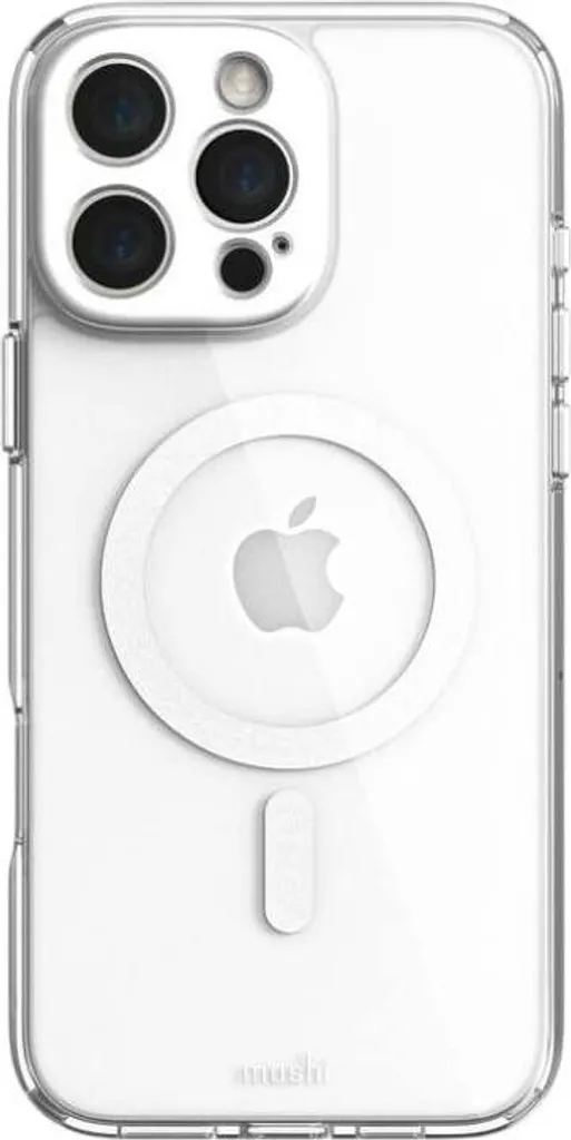Protégez votre iPhone 16 Pro Max avec la Coque Moshi iGlaze MagSafe Argent - 3