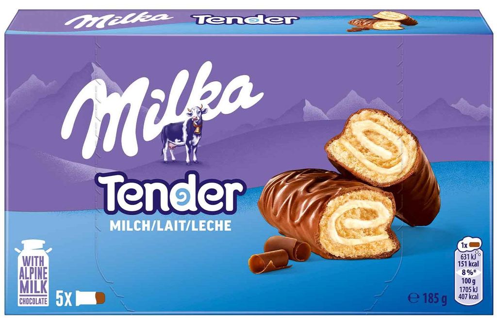Milka Tender Milch 37g, Keks, Schokolade, 37 g, Produktbild 