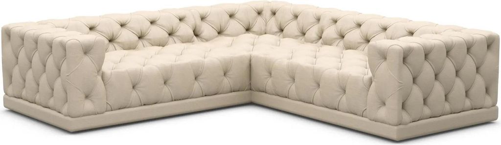 Echtleder Ecksofa Meliva Beige