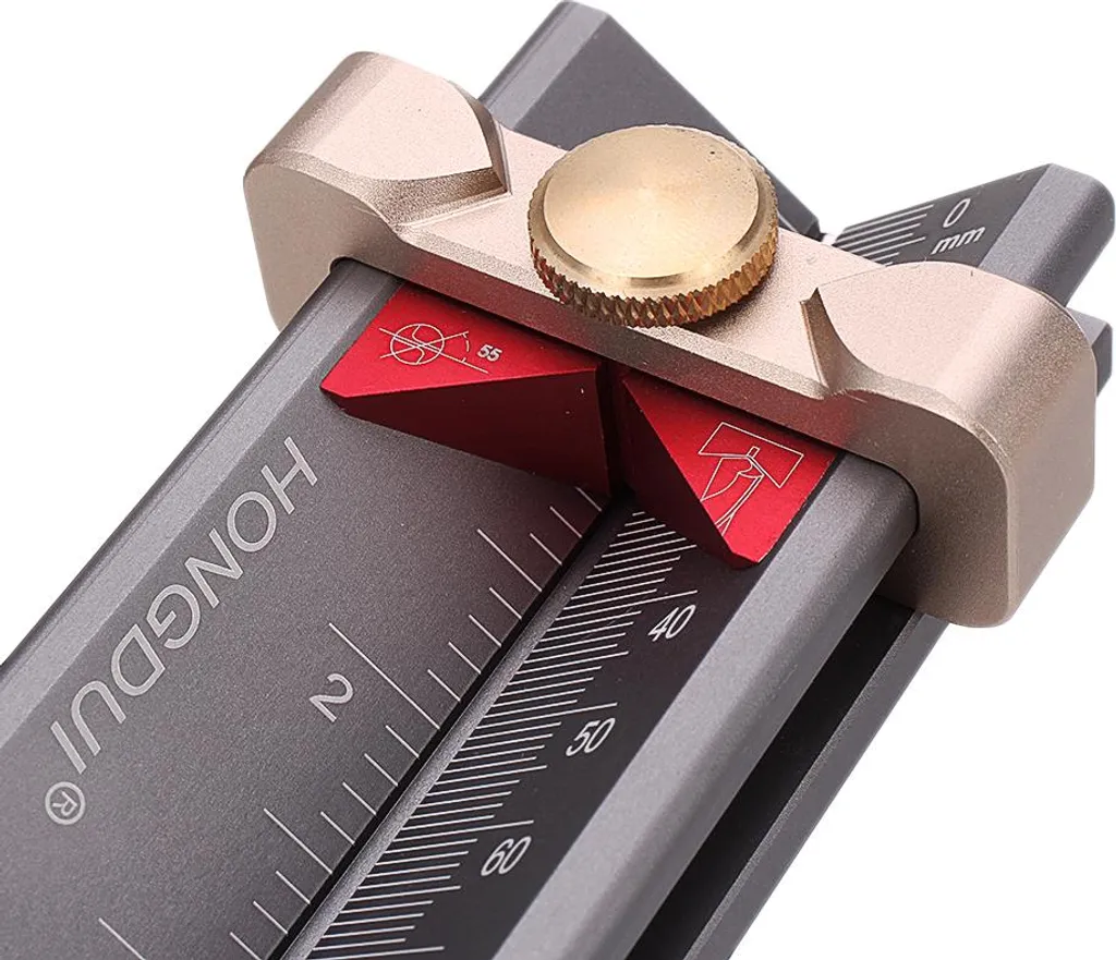 Jauge de profondeur de perçage et mesure d'angle précise en acier inox