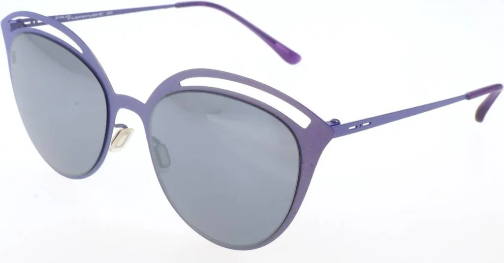 Lunettes de soleil Italia Independent 0224 Bleu Irisé en Métal Fin 53mm