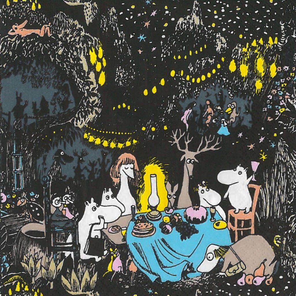 HAVI Moomin Servietten - Moominfest unter Lichterketten, 33cm