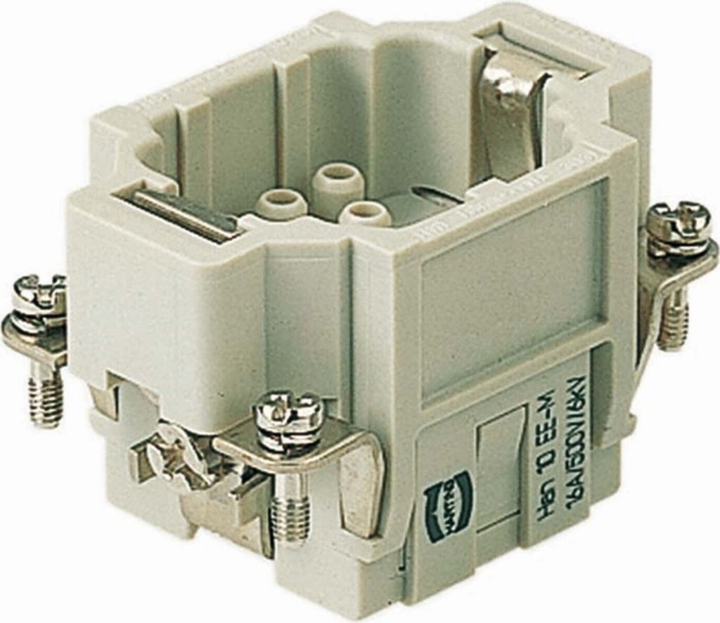 HARTING Han 10EE Stifteinsatz (M) Crimpanschluss, 10-polig+PE 500V, 16A - 1 Stück