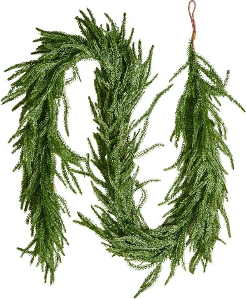 Guirlande de Noël Norfolk Pin 182cm - Sapin Artificiel Haute Qualité