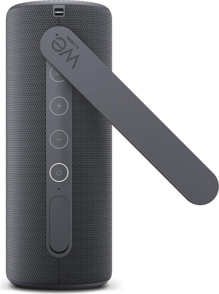 Loewe We. HEAR 1 Storm Grey, Bluetooth Lautsprecher, 40W, Wasserresistent, Tragbar, Aufladbar, 14h Lange Akku Laufzeit, für Outdoor und Indoor