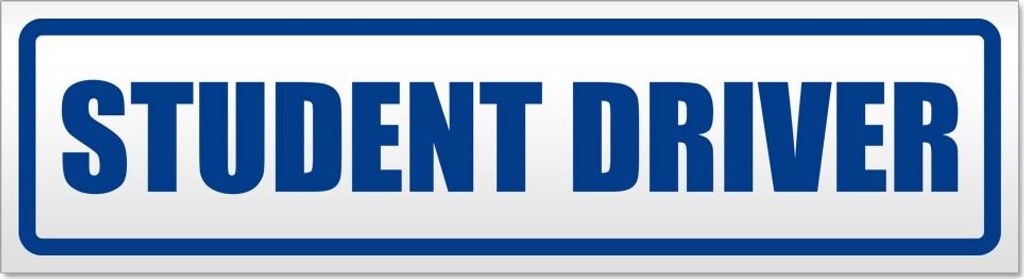 Student Driver Magnetschild Schild magnetisch