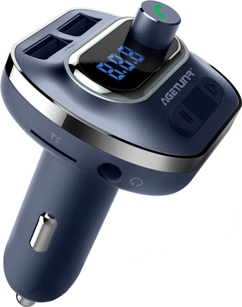 Auto Multifuction Adapter MP3 Player Radio Bluetooth Freisprecher Dual USB Schnellladegerät FM Sender Saphir