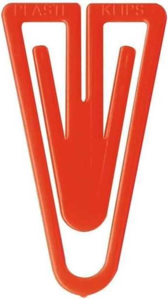 Büroklammern Plastiklips 21mm VE=1000 Stück hellrot