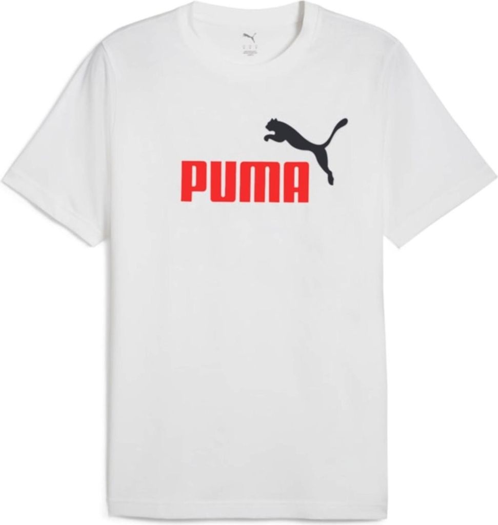 PUMA Essentials 2 Color No. 1 Logo T-Shirt Herren weiss M