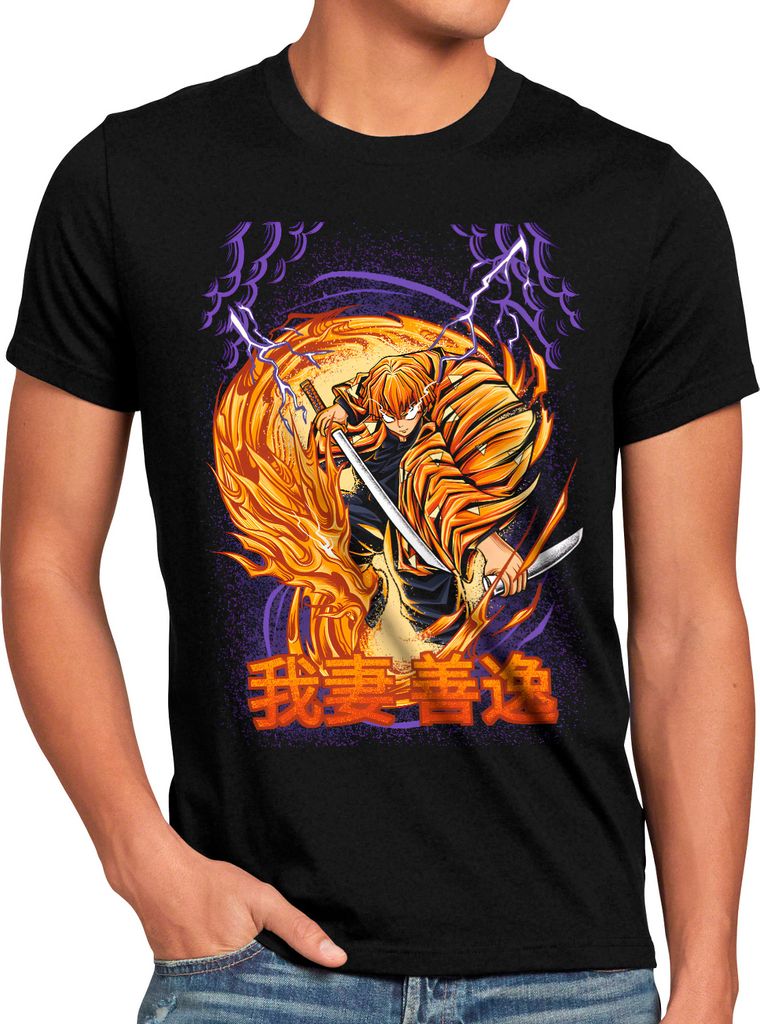 style3 Zenitsu Lightning Herren T-Shirt anime japan manga