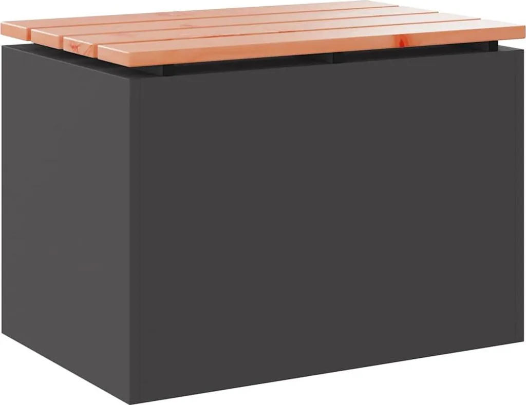 Panchina da giardino Nero 60 x 40 x 43 cm