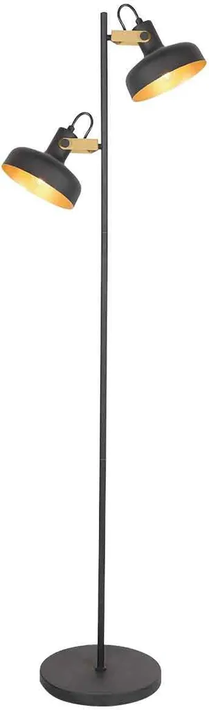 Lampada Piantana Nera Mexlite 4121ZW Prato | Arredamento Moderno Metallo