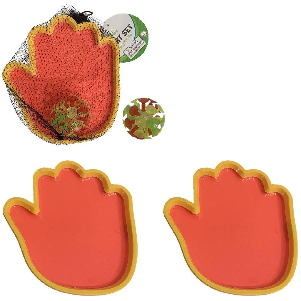 Jeu de balle à ventouse et raquettes scratch pour jardin et plage