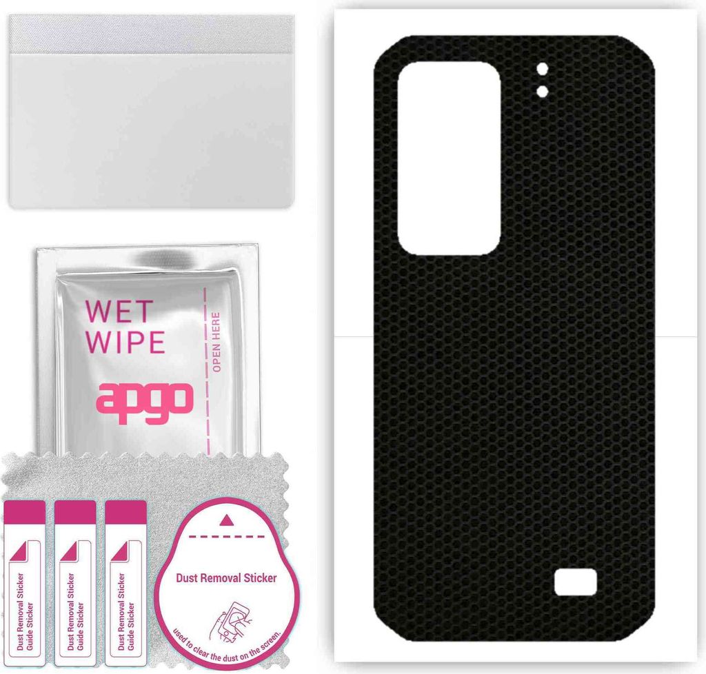 apgo Rückseite Schutzfolie, Skin, kompatibel mit Ulefone Armor 11T, Hinten Displayschutzfolie aus Vinylfolie, kratzfest, einfache Montage - Matrix