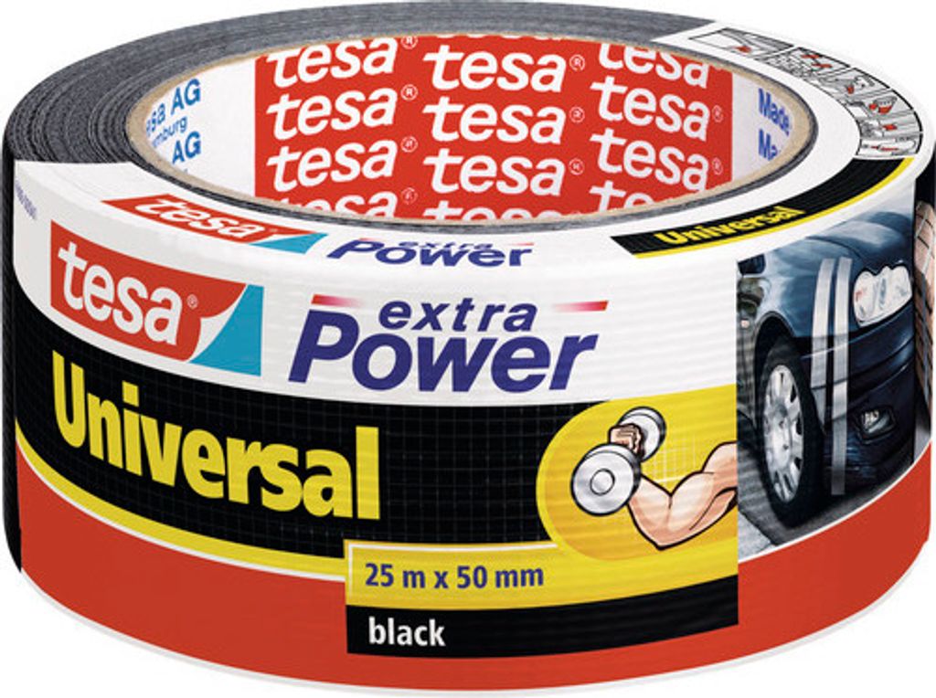 tesa extra Power Universal Reparaturband schwarz 25 m x 50 mm
