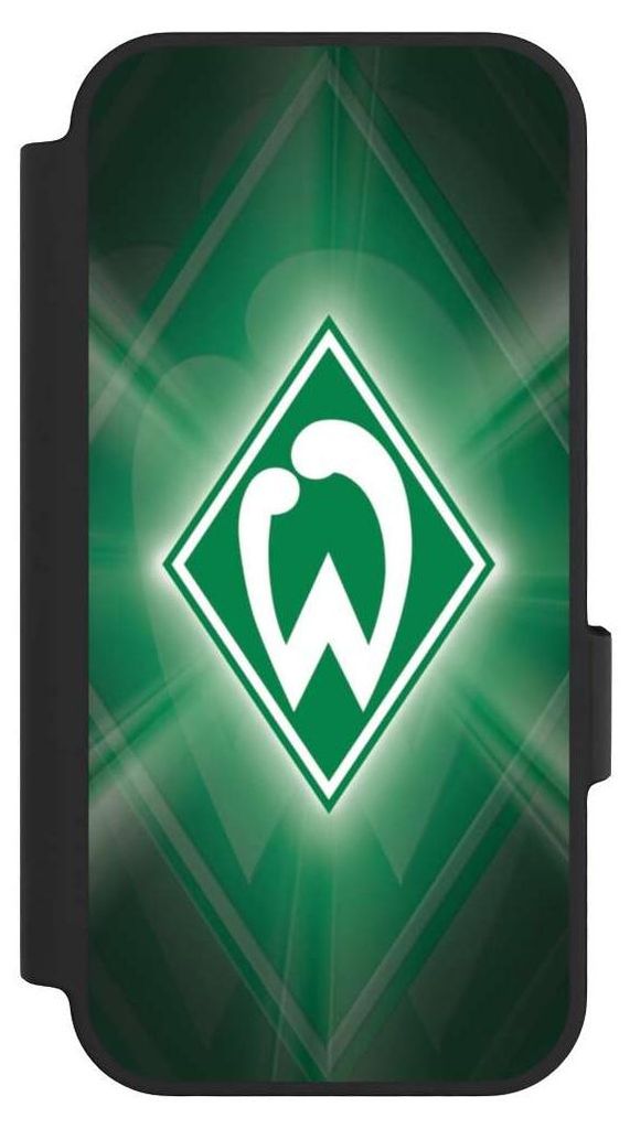 NIVOCASE Klapphülle für Google Pixel 10 Handyhülle aus Kunst Leder NIVOflip schwarz Offizielles Lizenzprodukt SV Werder Bremen Wappen