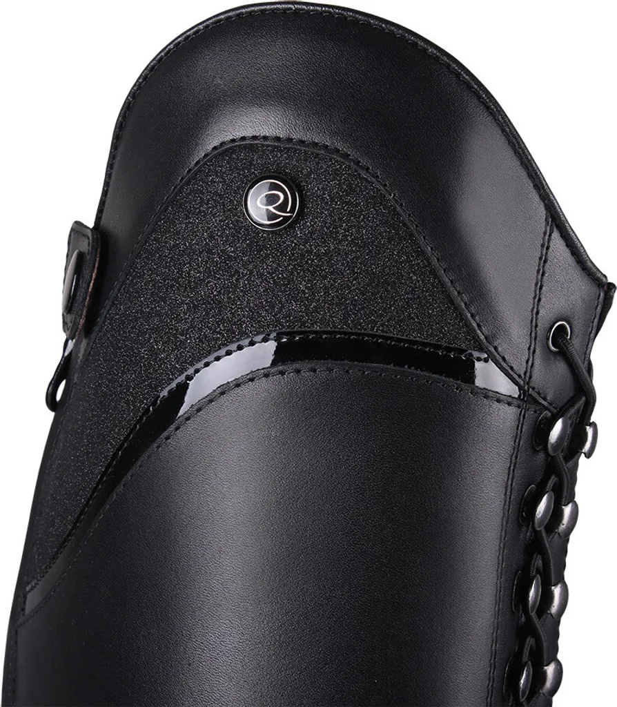 Bottes d'équitation cuir mollets larges QHP Hailey : confort sans serrer