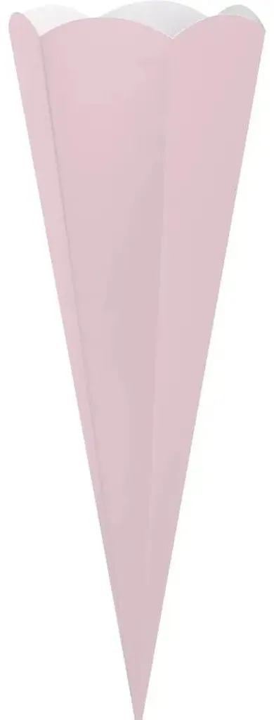 Schultüte Heyda Rose 41cm Forme Hexagonale en Carton Rigide Qualité