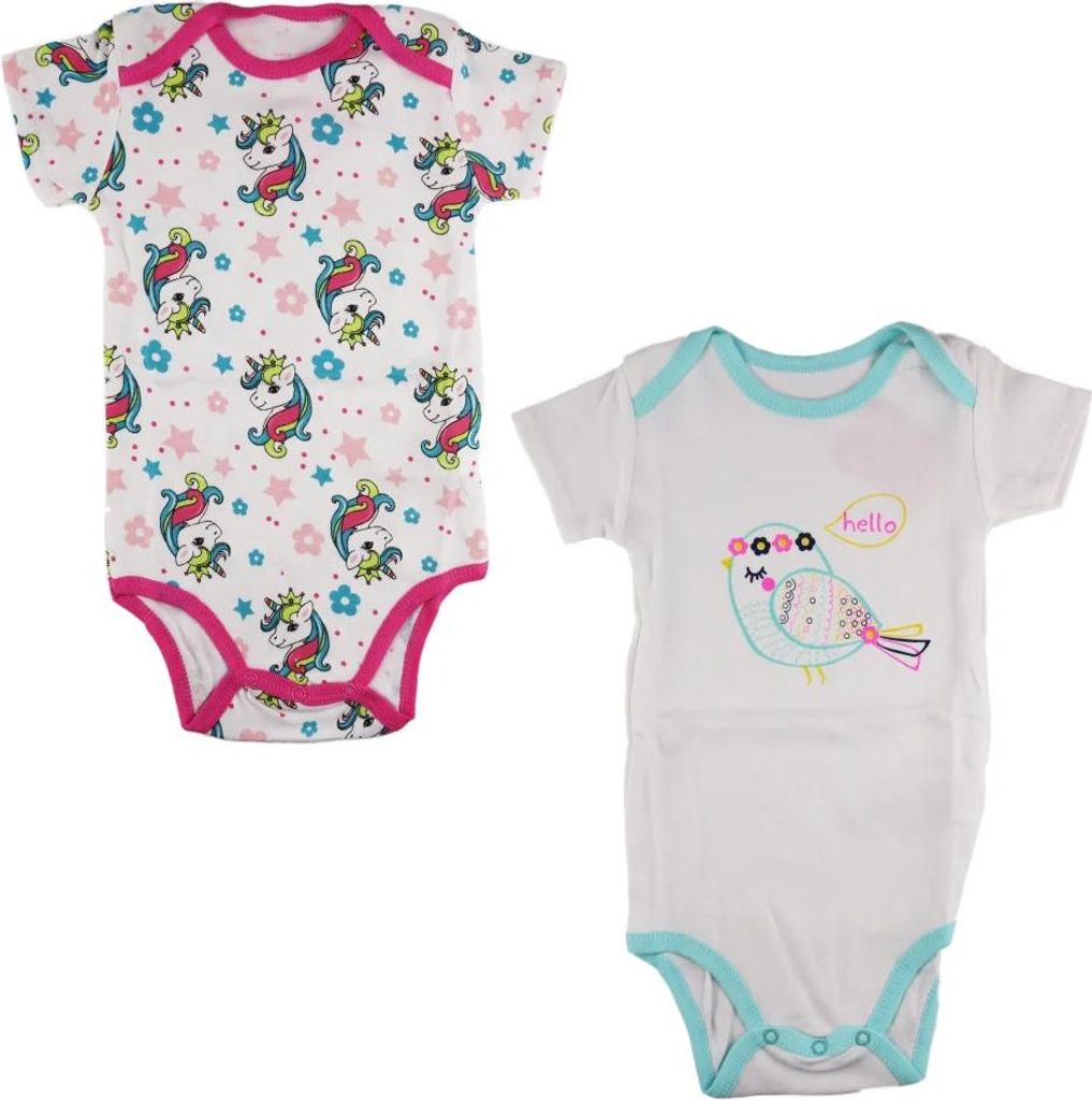 Baby 2er Pack kurzarm Body Strampler – 80