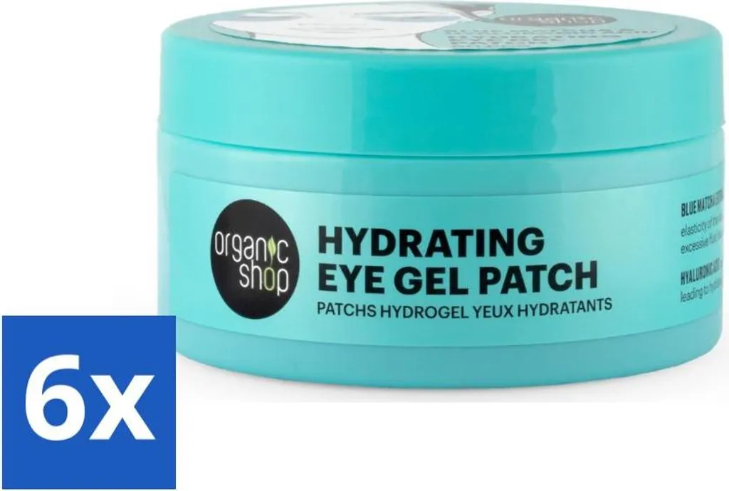 Trattamento Contorno Occhi Organic Shop Blue Matcha 6x60 Patch