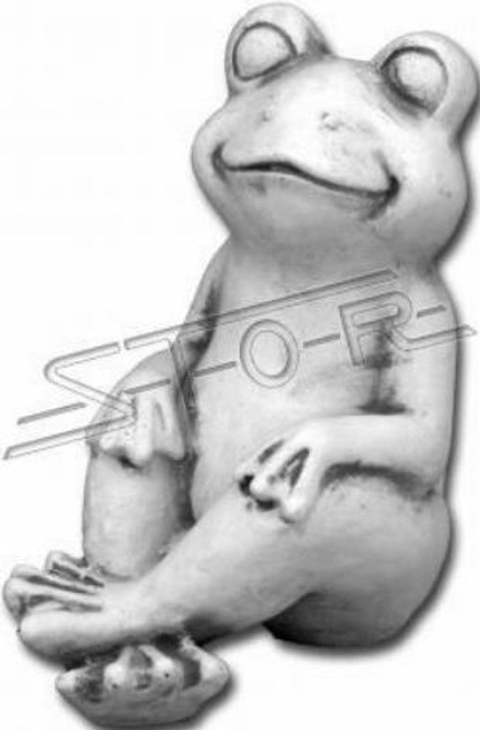 Garten Dekoration Frosch Terrasse Stein Figuren Figur Deko Statue Skulptur Neu