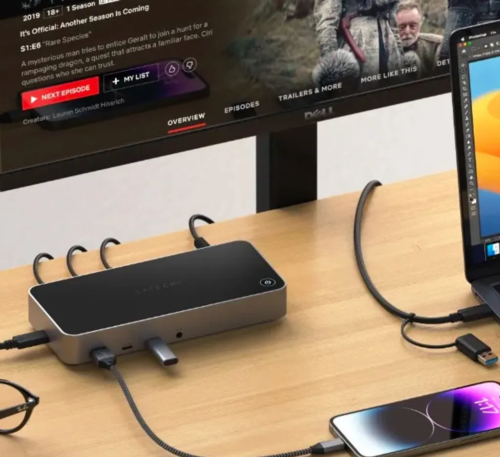 Solution Triple Écran 4K Satechi pour Ordinateur USB-C USB-A avec Câble - 7