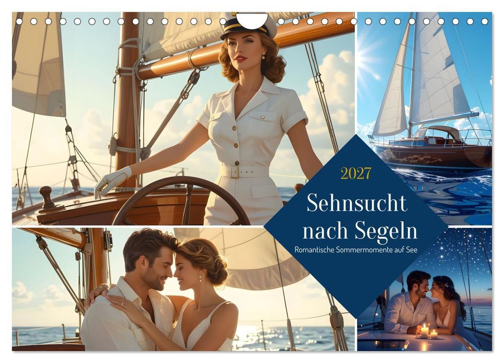 Sehnsucht nach Segeln (Wandkalender 2027 DIN A4 quer), CALVENDO Monatskalender