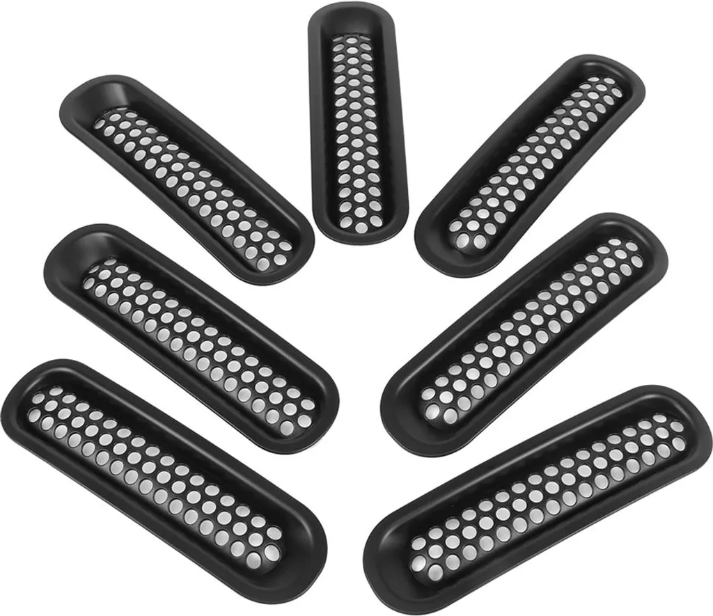 Rénover la Calandre Jeep Wrangler 2007-2018 avec Grilles Noir ABS - 3
