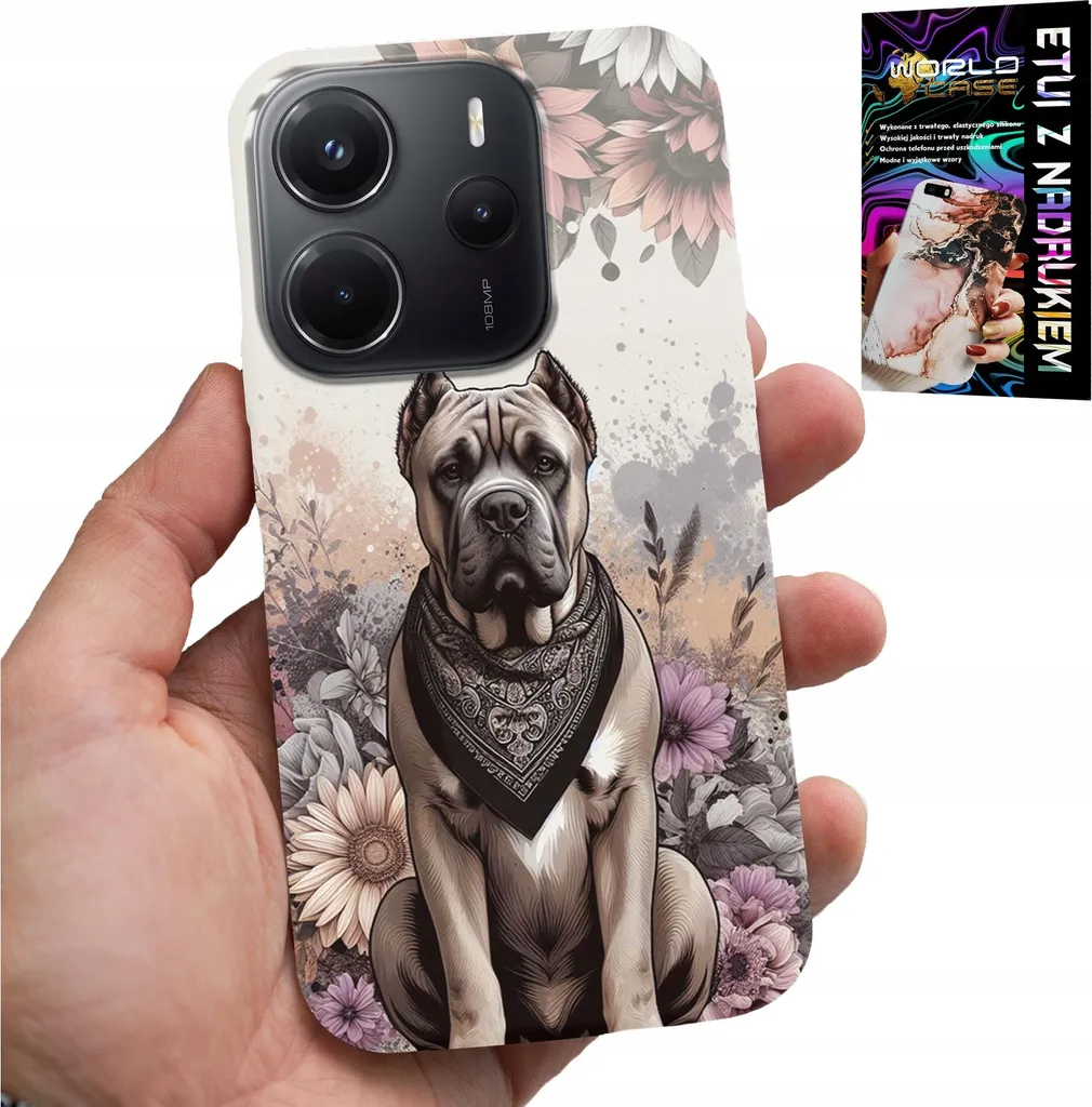 Custodia Premium Xiaomi Note 14 4G - Serie Dog-Art con Foil
