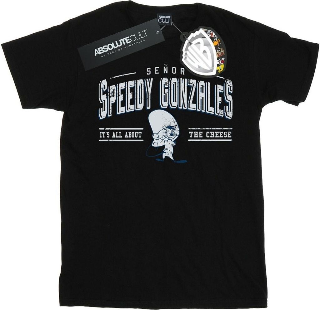 Looney Tunes - "All About Cheese" T-Shirt für Herren BI50525 (5XL) (Schwarz)