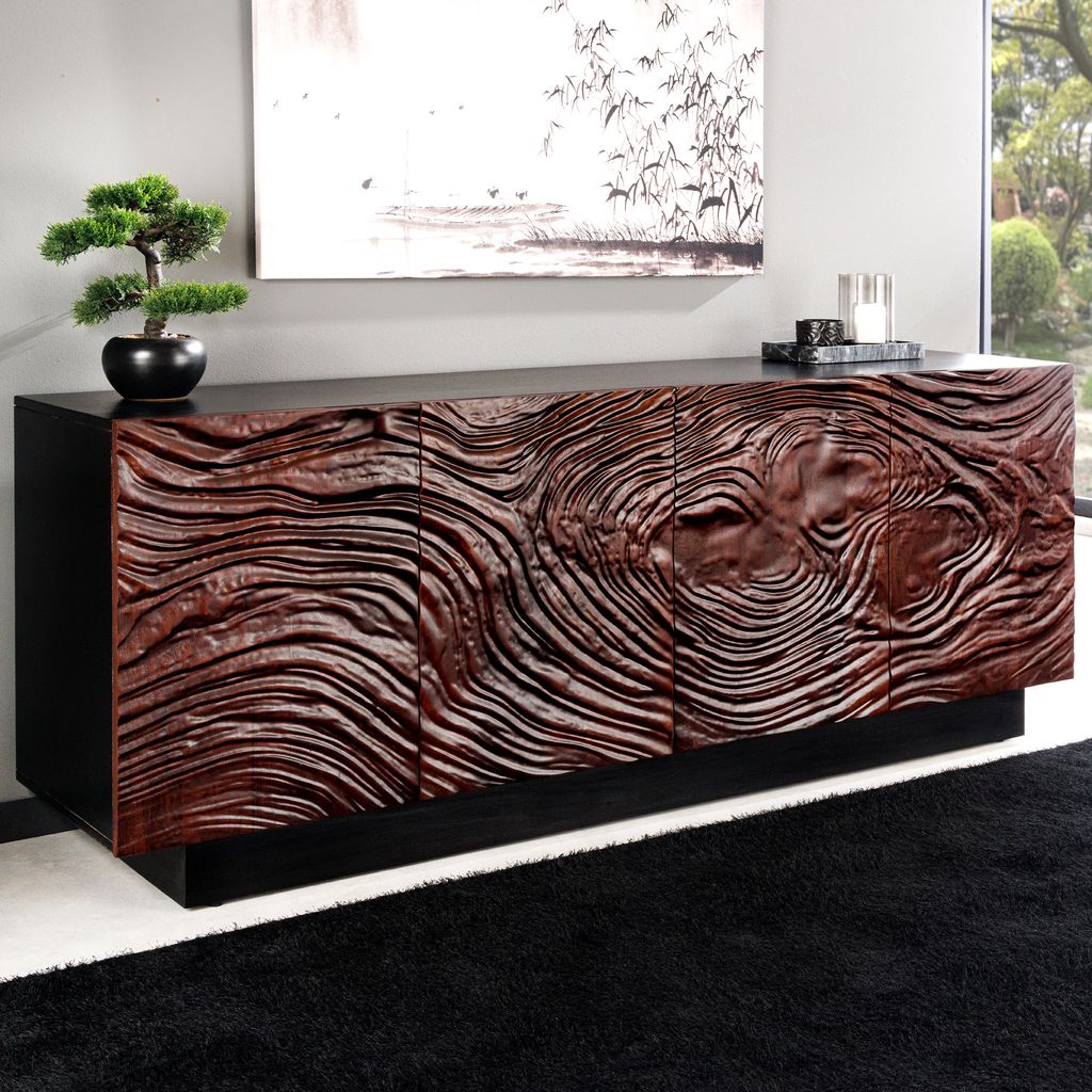 riess-ambiente Massives Sideboard FLUID 175cm walnuss-braun Produktbild 