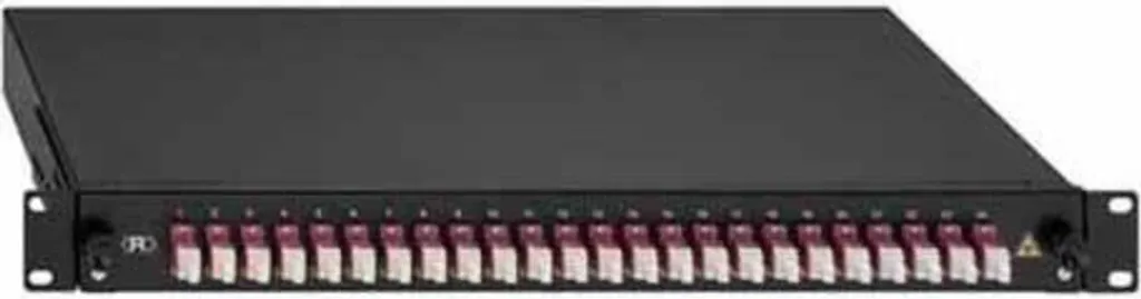 Solution de câblage fibre optique OM4 24xLC-D Rutenbeck pour armoire