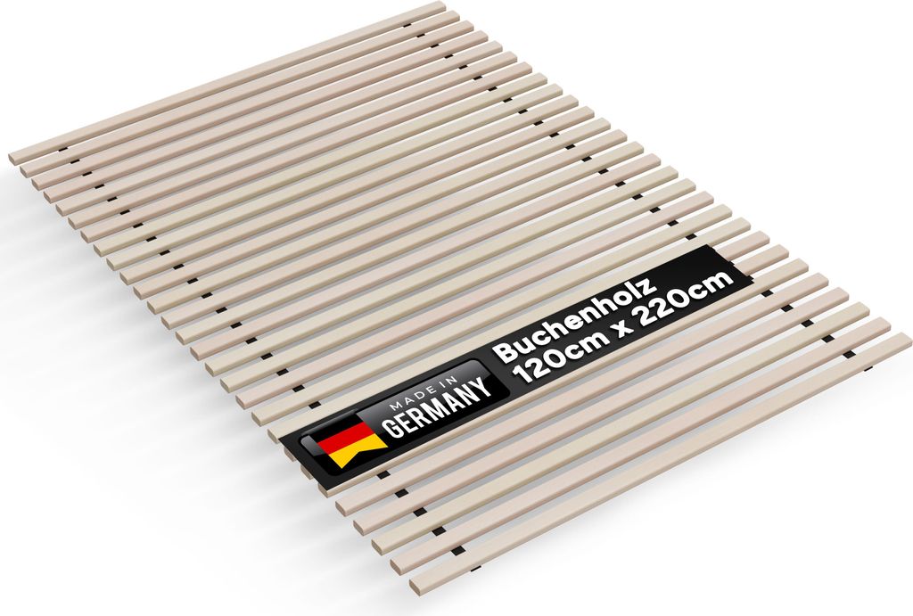 Rollrost Lattenrost -NEU- " Buchen - Xandi " 22mm 120 x 220 cm bis 650kg