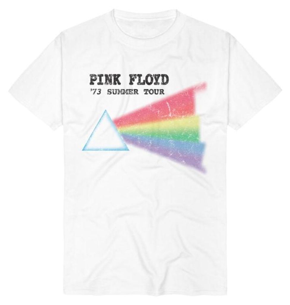 Pink Floyd T-Shirt Herren Summer Tour 1973 weiß Band-Merch, Bands 100% Baumwolle M