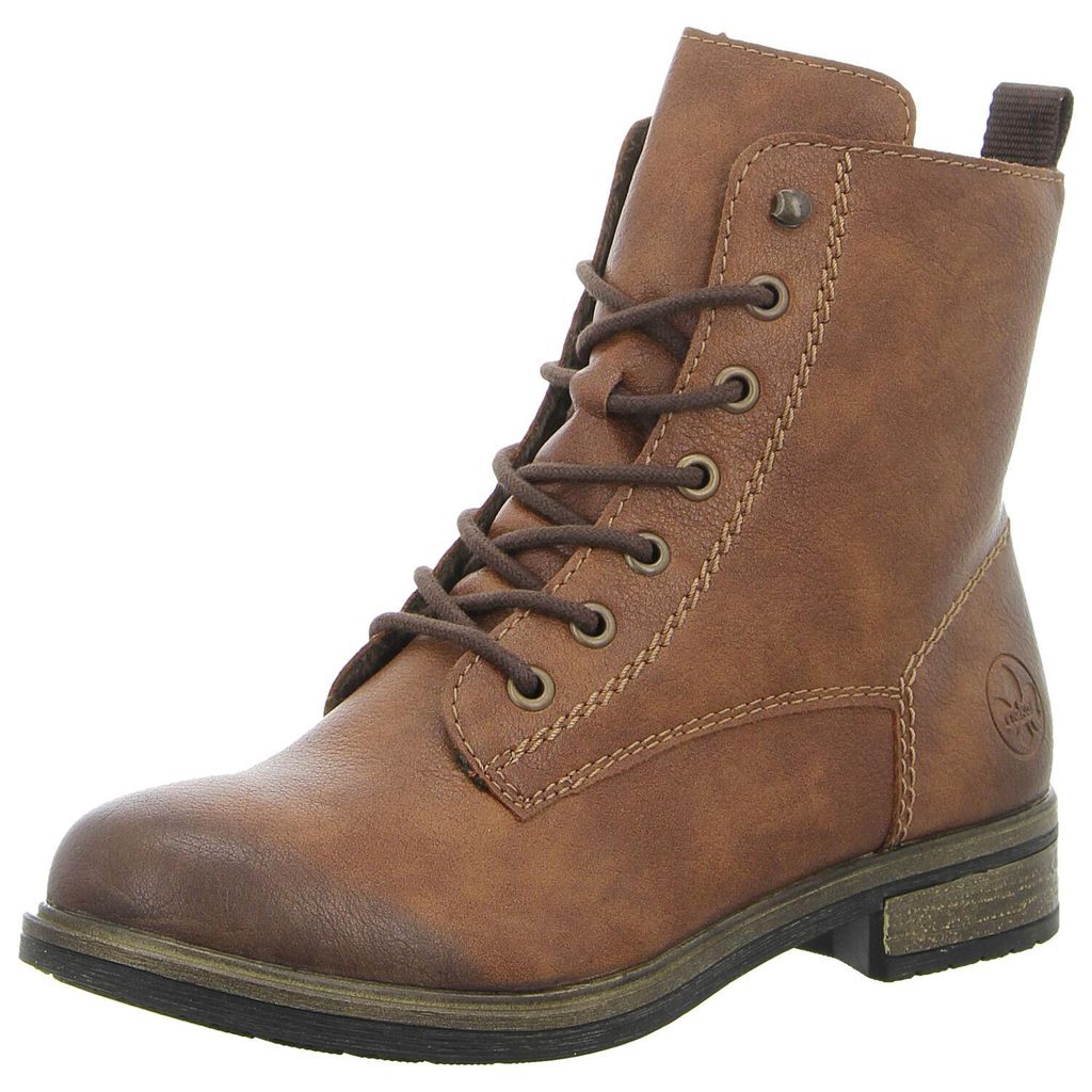 Rieker Damen Schnürstiefel 39190-36, 39190-39, 39190-41 RIE-72220 braun 41