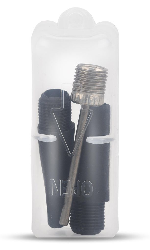 alca Adapter Set Adapterbox für alca Handpumpe AeroPump Manometer (217200) I Aufblas-Adapter-Set I Kompressor I 3-teilig Ballnadel Kunststoffa...