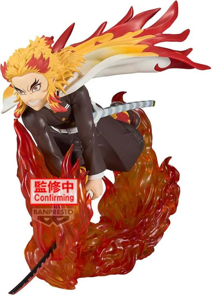 Décoration Manga Figurine Kyojuro Rengoku Demon Slayer pour Bureau et Salon