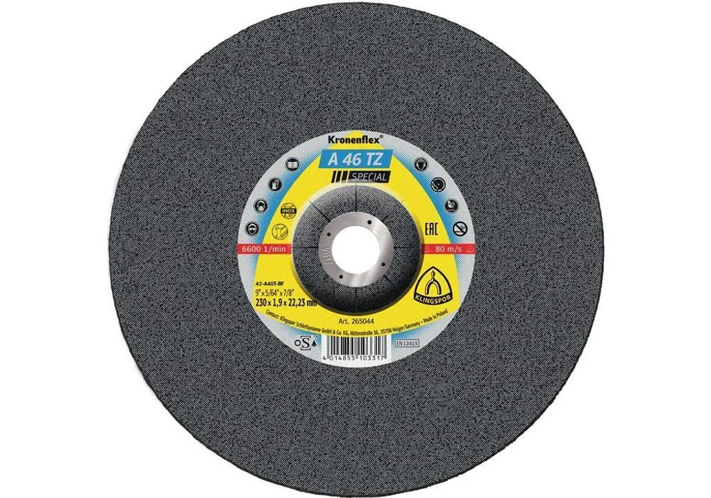 Disque à tronçonner A 46 TZ Special D230x1,9mm INOX alésage 22,23mm