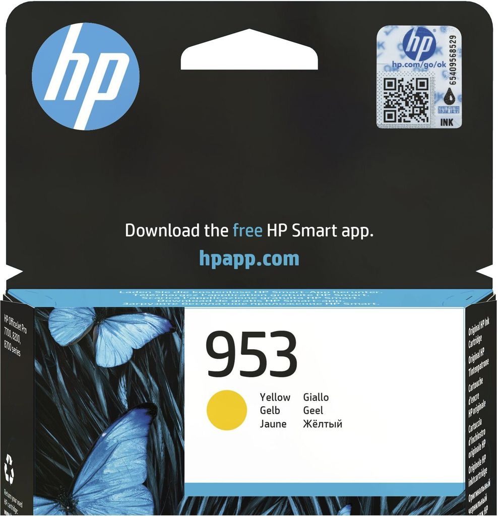 HP 953 Gelb Original Tintenpatrone Obrázok produktu 