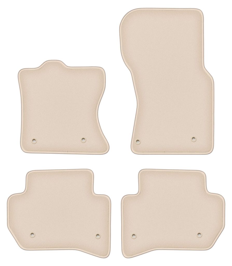 DURBAN Beige Velours-Fußmatten-Set für Land Rover Velar SUV (2017-)