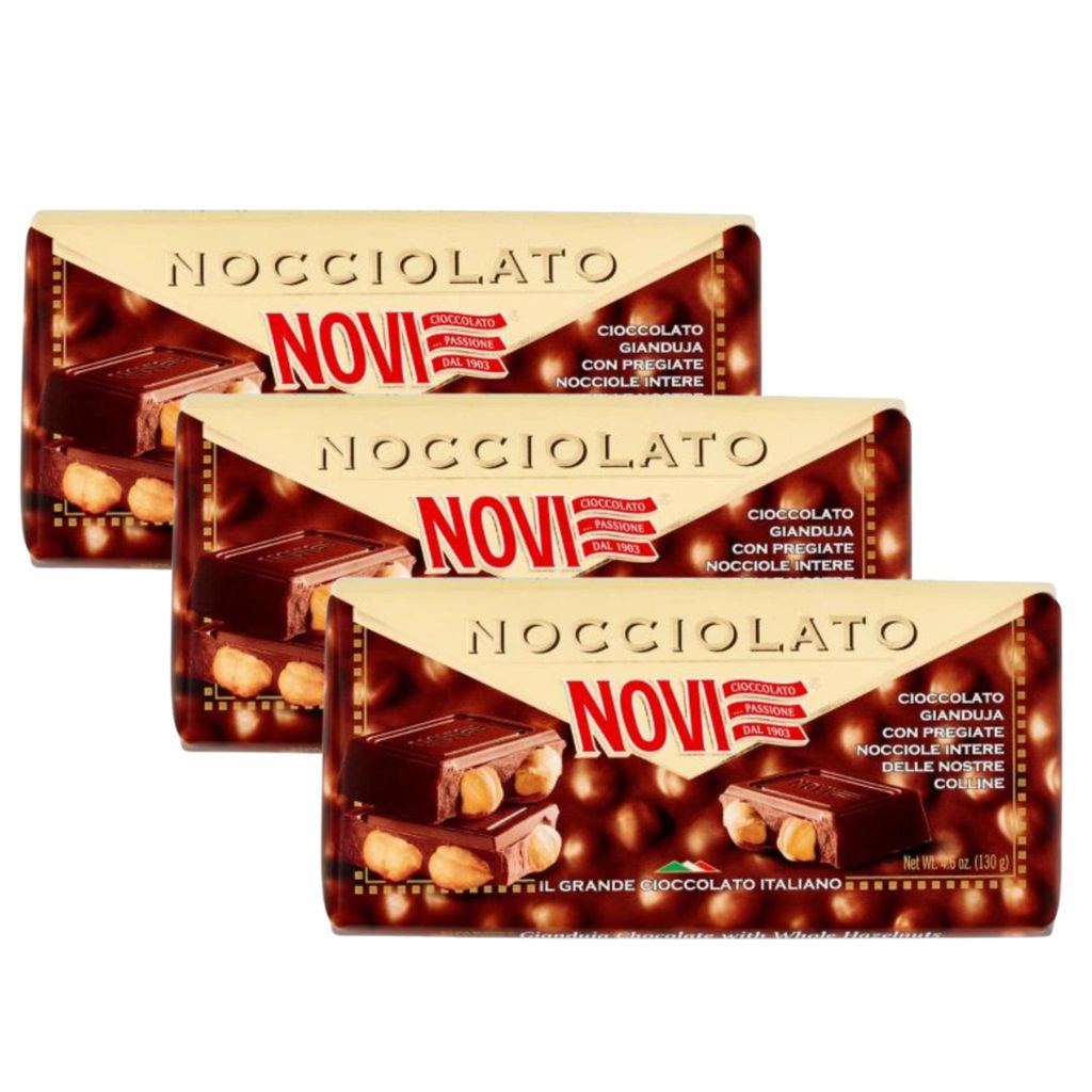 Novi Glutenfreie Schokolade mit Nüssen 3 x 130 g Produktbild 