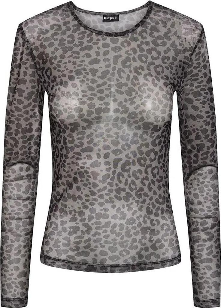 Pieces Ninni Langarm-t-shirt Grau S Damen Grau S