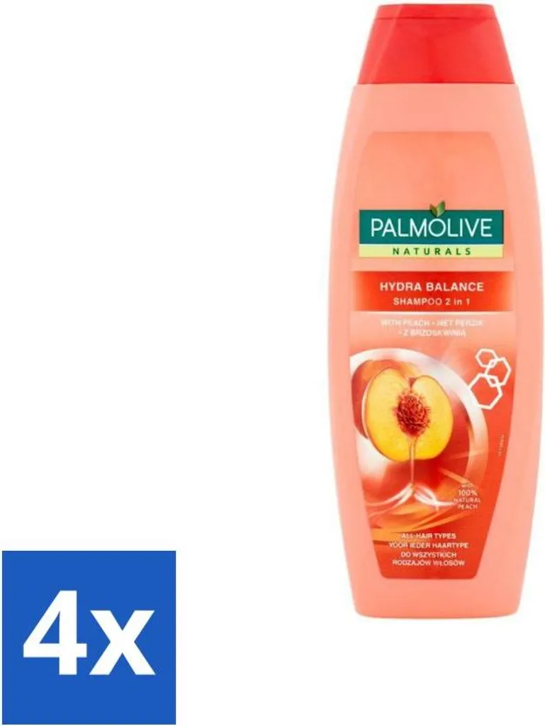 Offerta 4x Shampoo e Balsamo Palmolive 2in1 Pesca 350ml Hydra Balance