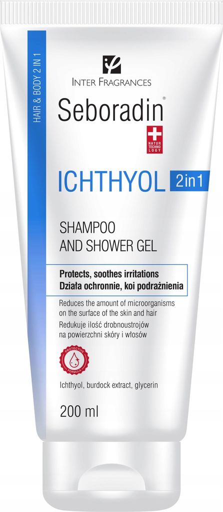 SEBORADIN ICHTHYOL Haarshampoo und Waschgel 2 in 1 200 ml