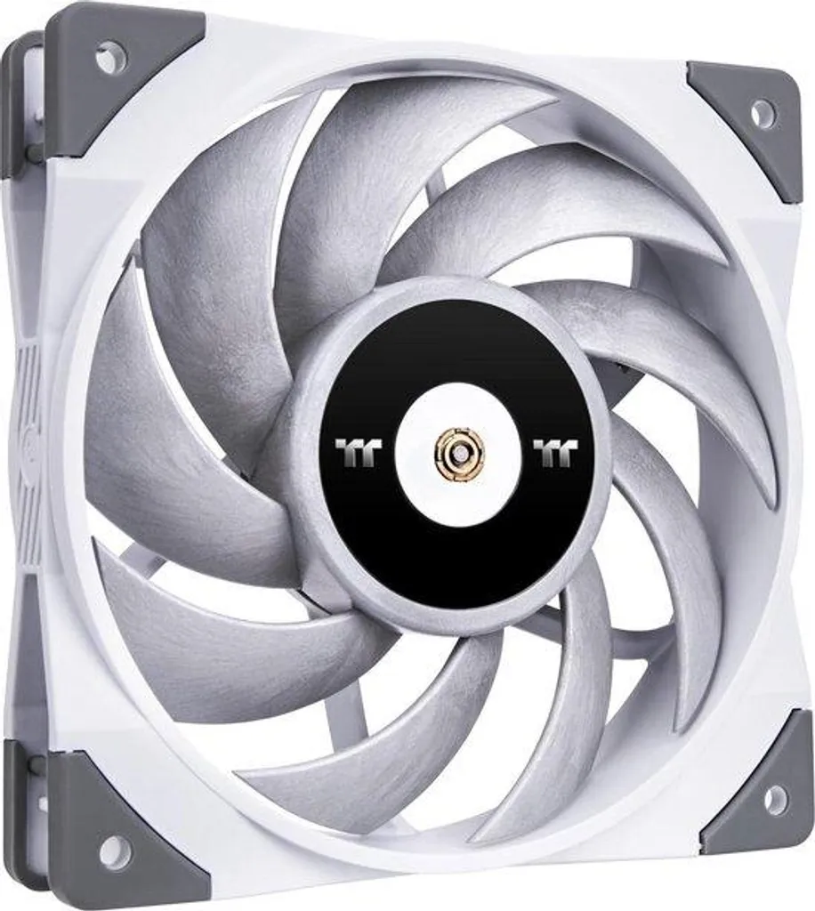 Ventilateur PWM 120 mm Blanc - Structure Renforcée Métal - Pack Individuel