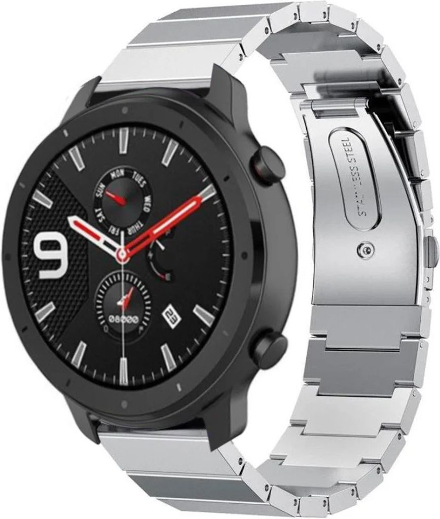 Strap-it Xiaomi Amazfit GTR Metallarmband (Silber)