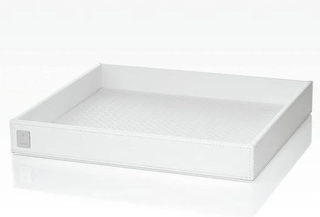 Plateau de service pour buffet blanc XL 70x70 cm - Idéal pour vos fêtes
